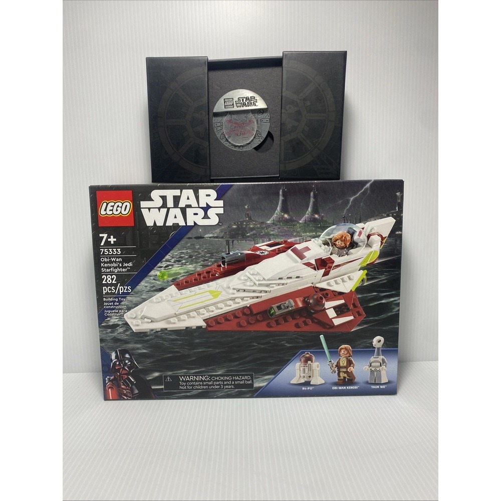 LEGO Star Wars Obi-Wan Kenobi Starfighter 75333  And Coin 5008818‎ New  sealed